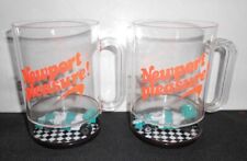 68d - Set of 2 Newport Race Car Cigarette Toy Plastic Mugs - NOS picture