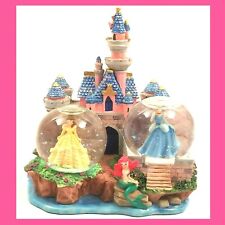 Disney Princess Castle Two Mini Snow Globes, Cinderella, Sleeping Beauty, Aerial picture