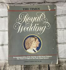 Vintage The Times London Magazine July 28, 1981 Royal Wedding special issue  picture