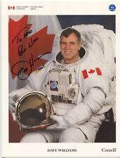 Dave Williams Signed 8.5x11 Photo Autographed Signature NASA Astronaut Space CSA picture