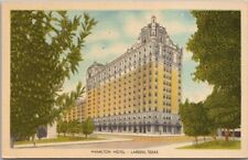 LAREDO, Texas Postcard HAMILTON HOTEL Street View / MWM Linen c1940s Unused picture