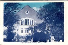 Sedan KS-Kansas, First Methodist Church, Vintage Postcard picture