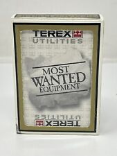 Vintage Terex Logo Playing Cards Plastic Coating Collectible RARE picture