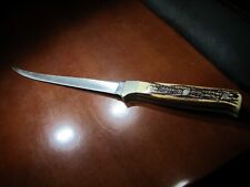 Vintage Schrade + Uncle Henry 12 inch Fish Fillet Knife #167 UH . Made in USA picture
