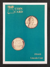 1914 Lincoln Cent 1991 Coin Card #6 (NM) picture