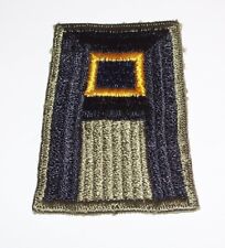 ORIGINAL CUT-EDGE WW2 1st ARMY CHEMICAL WARFARE RIBBED WEAVE PATCH picture