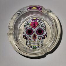 Smoketopia Premium Glass  Multicolored Heart  Skull  - 3.3