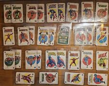 Vintage Marvel Comics Super Heroes Card Game, Oversized Cards 1978 - Lot Of 31 picture