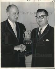 1963 Press Photo George Montgomery received Muzak Golden Ear Award at Antoine's picture