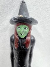 Vintage Wicked Witch Taper Candle Halloween 10” picture