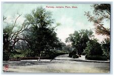 Jamaica Plain Massachusetts MA Postcard View Of Parkway c1910's Posted Antique picture