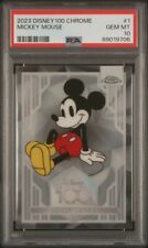 2023 Topps Chrome Disney 100 Mickey Mouse #1 PSA 10 Gem Mint 100th Year picture
