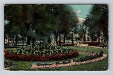 Freeport IL-Illinois, Flower Garden Third Ward Park, Souvenir Vintage Postcard picture