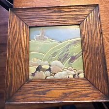 ROOKWOOD Pottery & Faience Cecil A Duell #1157 D Org Oak Frame picture