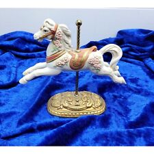 vintage 1980s homco bisque carousel horse figurine picture