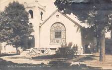 Janesville MI Michigan RPPC Methodist Episcopal Church c1913 Photo Postcard picture