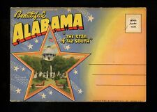 Postcard Folder Alabama AL Star of the South Monte Sano Park Bunker Tower Linen picture