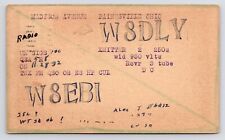 1932~QSL~Ham Radio~W8DLY~Painesville OH~Madison Ave~Radio Station~Postcard picture