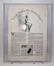 VINTAGE 1928 HOOVER VACUUM ELECTRIC DUNCE WOMAN CORNER HOME DECOR VINTAGE ART AD picture