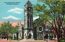 Richmond IN Indiana, First Presbyterian Church, Vintage Postcard picture