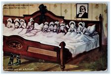 Sault Lake Utah UT Postcard 10 Widowed Hives In Mormon Brigham Bed c1910's picture