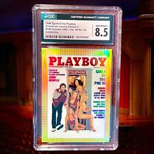 1995 Playboy Chromium Jerry Seinfeld Refractor #R199 CGC 8.5 WOW picture
