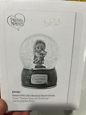 Precious Moments You Fill Me With Christmas Cheer Dated Musical Snow Globe 21110 picture