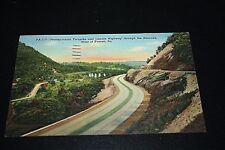 Vtg Pennsylvania Turnpike Postcard 1940s Transportation Narrows West Everett  ^ picture