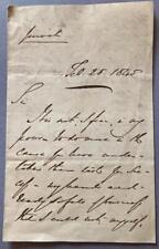 Anthony Ashley Cooper, Lord Shaftsbury, Lord Ashley, SIGNED letter, 1845 picture