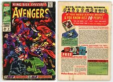 Avengers Annual #2 (GD- 1.8) 1st appearance KANG Scarlet Centurion 1968 Marvel picture