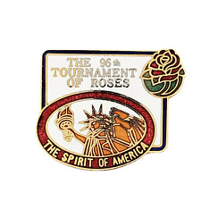 Rose Parade 1985 Tournament of Roses Lapel Pin 96th Annual The Spirit Of America picture
