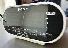 Sony Dream Machine AM/FM Radio/Buzzer Dual Alarm Clock DST/Snooze (ICF-C318) picture