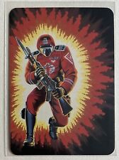 1986 HASBRO G.I. Joe Crimson Guard #107 Cobra Elite Trooper Trading Card MINT picture
