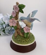 Vintage Hummingbird Figurine Porcelain MIC Music Collectible Bird Very Good Cond picture