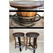 DIY Wine-Whiskey Bistro Kit (Barrel Not Included)(Bar Stool-Barrel Table Top) picture