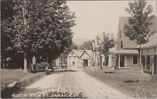 South Main Street Jamaica Vermont Horse Cart Houses Dirt Road RPPC Postcard picture