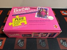 NEW Barbie Trading Cards 1990 Mattel Box 20 Packs Of 10 Cards & 8 Puzzle Pieces picture