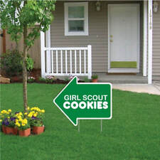Girl Scout Cookie Arrow Shaped Yard Signs Set/2 - 22
