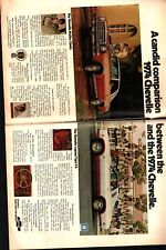 1974 Chevrolet Chevelle and Laguna 2-page Advertisement Print Art Car Ad e1 picture