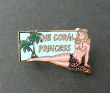 CORAL PRINCESS GIRL CLASSIC NOSE ART USAF USA LAPEL PIN BADGE 1.1 INCH picture