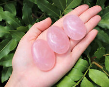 Rose Quartz Hand Polished Stones: Rose Quartz Pebbles, Palm Stone, Crystal picture