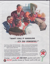 1944 Print Ad Texaco Gas Walter Dubois Richards Illustration WWII Home Front picture