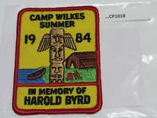 CAMP WILKES SUMMER 1984 IN MEMORY OF HAROLD BYRD CP1018 picture