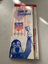Disneyland Map Guide OlympicTeam Salute State Fair Comes With 1 Of The Pins 1988 picture