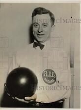 1926 Press Photo Bowler Charles Reinlie at American Bowling Club Match in Toledo picture