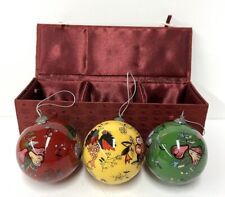 Set 3 Vtg PIERRE DEUX Avignonet French Country Christmas Ornaments  Pineapple picture