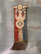 VINTAGE UNITED MINE WORKERS LABOR UNION RIBBON 1898 SPILLERTOWN ILL. picture