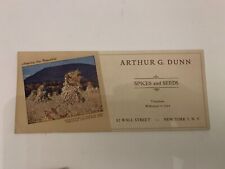c.1950's Arthur G. Dunn Spices and Seeds Ink Blotter New York picture