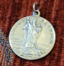 St. Patrick Vintage & New Sterling Medal Catholic France Patron Of Engineers picture