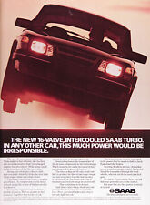 1985 SAAB TURBO Genuine Vintage Ads & 3pgs. ROAD TEST ~  picture